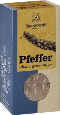 Produktbild von Pfeffer schwarz gemahlen  50 g – Unverzichtbares -Gewürz für Ihre Küche