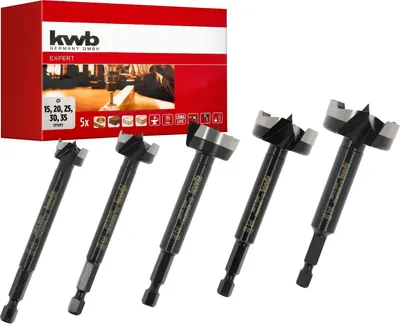 Immagine prodotto di KWB Set di punte Forstner, 706400, 5 pezzi