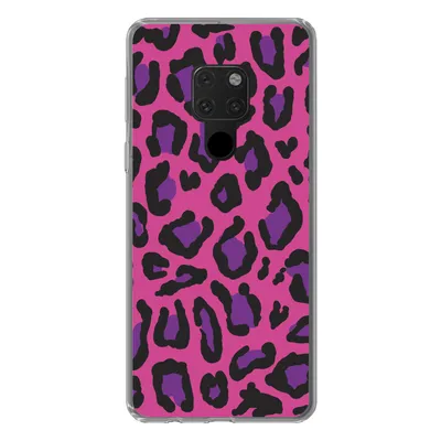 Produktbild von MuchoWow® Handyhülle Schutzhülle Hülle für Huawei P40 Lite Pantherdruck - Rosa - Lila Silikon Softcase Handy Hülle - Handy