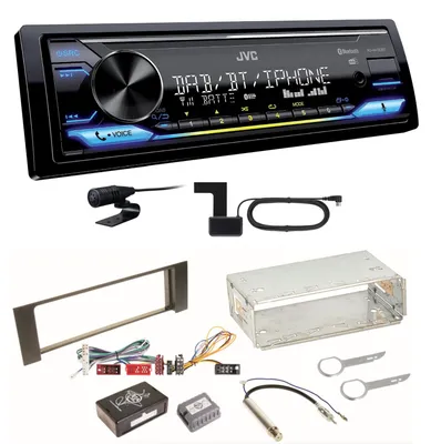 Produktbild von JVC KD-X472DBT Digitalradio Bluetooth USB MP3 FLAC Einbauset für Audi A4 B6 B7