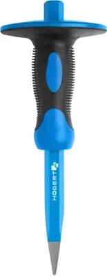 Produktbild von Spitzmeißel mit Handschutz, 255 mm, CrV, Legierter Stahl CrV, 275 mm, TPR-Griff – Meißel und Körner Högert Technik