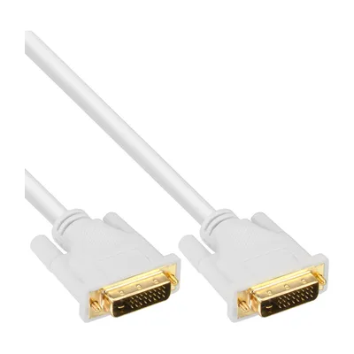 Obrázek produktu pro InLine 4043718143924, 5 m, DVI-D, DVI-D, Samec, Samec, Bílá