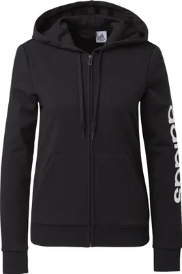 Produktbild von adidas W LIN FT FZ Damen Kapuzenjacke Trainingsjacke GL0791 Grösse - Bekleidung: S