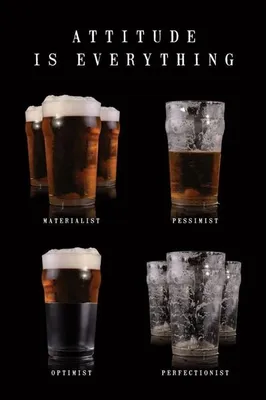Obrázek produktu pro Pivo – Attite Is Everything – 61 x 91,5 cm – Plakát