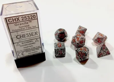 Produktbild von Chessex - Speckled - 7-Die Set - Granite