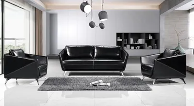 Produktbild von Sofagarnitur 3+1+1 Sitzer Ledersofa Couch Wohnlandschaft Garnitur Design Modern