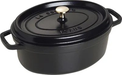 Image de ZWILLING Cocotte en fonte avec couvercle 29cm ovale noir 40509-315-0 1003928 STAUB LA COCOTTE