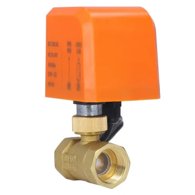 Zdjęcie produktu dla Elektryczny zawór kulowy, 2-drogowy zawór kulowy, zawór kulowy DN20, mosiężny zawór kulowy 3/4 cala, normalnie zamknięty zawór kulowy, 2-przewodowy zawór kulowy NC