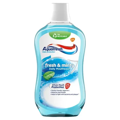Obrázok produktu pre Aquafresh Fresh & Minty płyn do płukania jamy ustnej, 500ml
