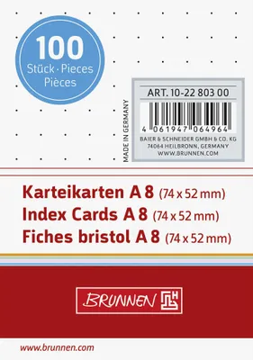 Produktbild von BRUNNEN 102280300 KKarten Pg.A8 dot.ws
