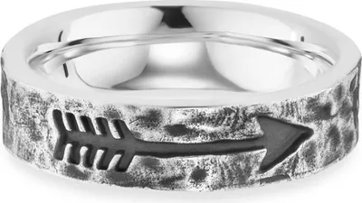 Produktbild von Cai Ring 925/- Sterling Silber rhodiniert matt Pfeil 41184238207070