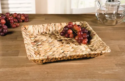 Zdjęcie produktu dla Miska kwadratowa dekoracja przechowywanie miska na owoce kosz na owoce kosz na owoce 31cm