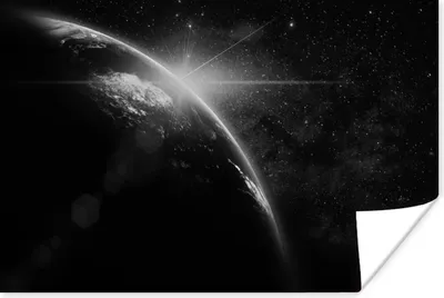 Produktbild von MuchoWow® Poster Erde - Planeten - Sterne 60x40 cm - Schlafzimmerdekoration