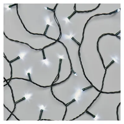Image de EMOS Chaîne de Noël LED 12m, extérieur et intérieur blanc froid, minuterie D4AC03