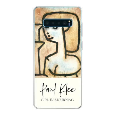 Produktbild von MuchoWow® Handyhülle Schutzhülle Hülle für Samsung Galaxy S10 Lite Kunst - Paul Klee - Trauerndes Mädchen Silikon Softcase Handy Hülle - Schutz