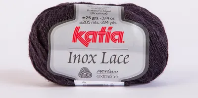 Produktbild von INOX LACE von Katia, feines Merino Lacegarn in aubergine (212), ca. ca. 205m/25g