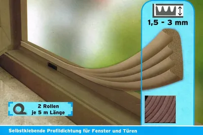 Produktbild von Powrfix Gummidichtung W-Profil-Braun