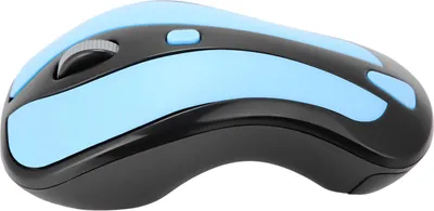 Zdjęcie produktu dla 6D Żyroskop 2.4G TV Bezprzewodowa optyczna mysz pneumatyczna USB Odbiornik do PC Smart TV Box (niebiesko-czarny)