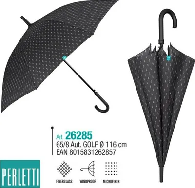 Obrázok produktu pre PERLETTI TIME Pánsky automatický dáždnik Geometrico, 26285