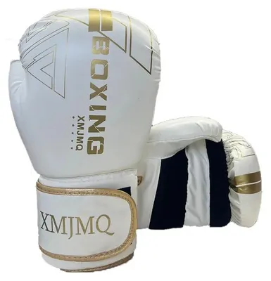 Immagine prodotto di Guantoni da boxe per adulti - Ideali per l'allenamento e per l'uso con il sacco da boxe - Realizzati inPoliuretanoresistente - Adatti per il combattimento (sparring) - Taglia 8 oz, da uomo - Colore: bianco