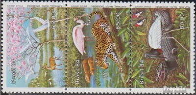 Produktbild von Briefmarken Brasilien 1984 Mi 2041-2043 Dreierstreifen (kompl.Ausg.) postfrisch Naturschutz