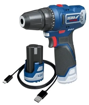 Produktbild von Akku-Bohrschrauber 12V 1*2,0AH - DED7310T01