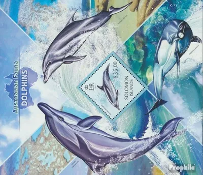 Produktbild von Briefmarken Salomoninseln 2013 Mi Block 185 (kompl. Ausg.) postfrisch Delfine