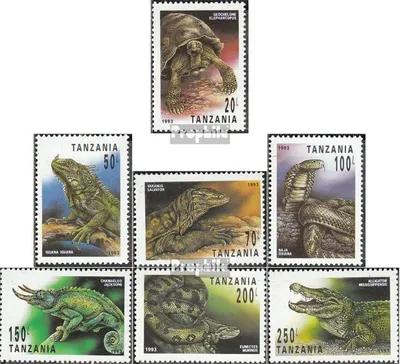 Produktbild von Briefmarken Tansania 1993 Mi 1503-1509 (kompl.Ausg.) postfrisch Reptilien