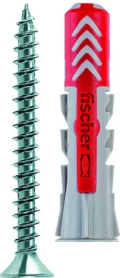 Produktbild von Fischer Group Duopower 8x40s 5.5x50 Mm 555108 Dübel Und Schraube 50 Einheiten Grau  Grau One Size