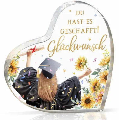 Immagine prodotto di Portapenne in acrilico trasparente con scritta | Idea regalo per la laurea, il diploma di maturità o il titolo di bachelor