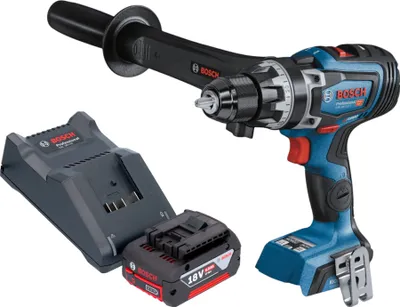 Zdjęcie produktu dla Bosch GSR 18V-150 C Profesjonalna akumulatorowa wiertarko-wkrętarka 18 V 150 Nm bezszczotkowa + 1x akumulator 4,0 Ah + ładowarka