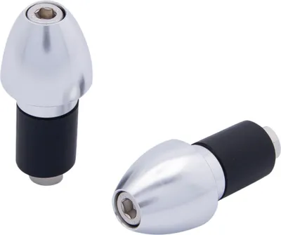 Produktbild von Lenkerenden für Motorrad und Fahrrad, Silber, 17 mm Innendurchmesser, 1 Paar