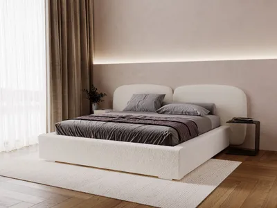 Produktbild von GrainGold Polsterbett Palermo 160x200 cm - Bett 160x200, Polsterbett mit Bettkasten und Lattenrost - Creme (Sicuro 60)