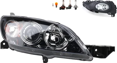 Immagine prodotto di Johns, fari alogeni adatti per Mazda 3 BK 10/03-05/09 HB3 H7 R + fendinebbia+luce. BP4K510K0D BP4K510K0E BP4K510K0 BP4K510K0A BP4K510K0B BP4K510K