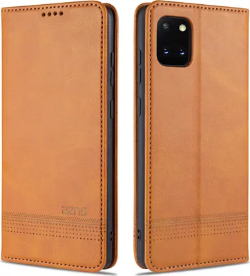 Obrázek produktu pro Samsung Note 10 Lite Pouzdro, Peněženka s Magnetickým Uzávěrem a Stojánkem, Kožené Flip Pouzdro pro Samsung Galaxy Note 10 Lite Hnědý