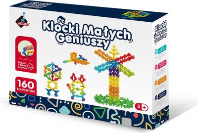 Zdjęcie produktu dla Klocki kwiatki kulki Małych Geniuszy 160 elementów