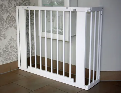 Produktbild von Schutzgitter Absperrgitter Türgitter Treppenschutzgitter V 117cm weiss