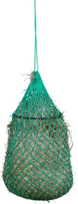 Produktbild von Kerbl Heunetz mit Ring grün engmaschig 120cm Maschenweite 4,5 x 4,5 cm