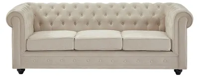 Produktbild von Sofa 3-Sitzer aus Stoff in Beige CHESTERFIELD