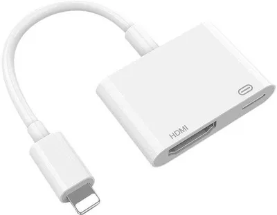 Produktbild von iPhone- und iPad-Kompatibilität, 1080p-Full-HD-Video-Adapter mit USB-Hub