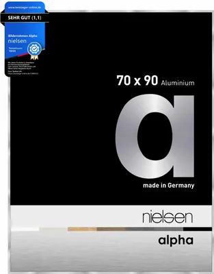 Produktbild von nielsen Aluminium Bilderrahmen Alpha, 70x90 cm, Silber