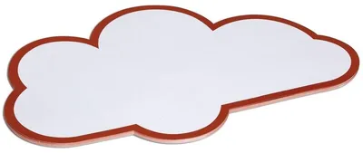 Image de MAUL Cartes de modération Nuage Papier 20 pièces 26,5 x 43 x 0,02 cm blanc