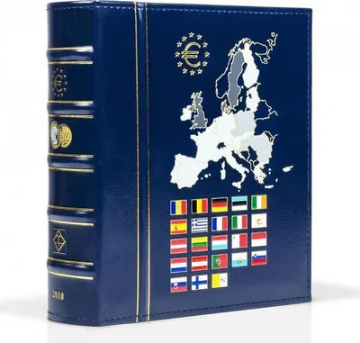 Produktbild von Münzalbum VISTA, Euro-Jahrgang 2022, inkl. Schutzkassette, blau