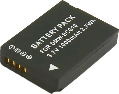 Produktbild von Avizar, Akku für Panasonic DMW-BCG10 Kamera Li-Ion 3,7 V 1000 mAh 3,7 Wh, Schwarz