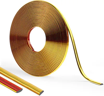 Image de Moulure décorative flexible, adhésive, de 1000 cm, pour murs
