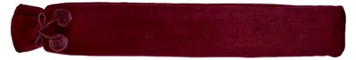 Produktbild von Wärmflasche mit Fleece-Bezug in Cranberry, tragbare lange Ausführung