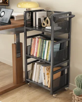 Immagine prodotto di Elzusha - Libreria mobile su ruote, 3 ripiani