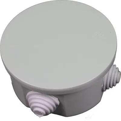 Produktbild von 3x Aufputz Installationsgehäuse Verteilerdose Abzweigkasten Ø 80 x 40 mm IP44