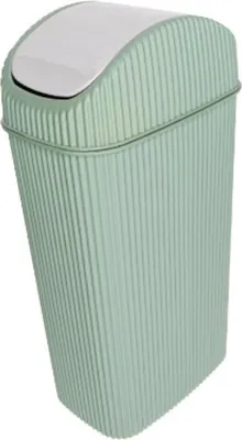 Produktbild von Kosmetikeimer 4 L mit Schwingdeckel - Elegant & praktisch für Bad oder WC Grün