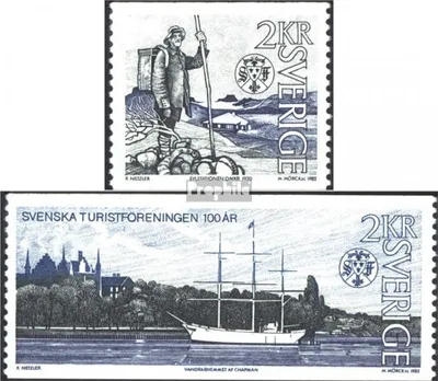 Produktbild von Briefmarken Schweden 1985 Mi 1340-1341 (kompl.Ausg.) postfrisch Touristenverein